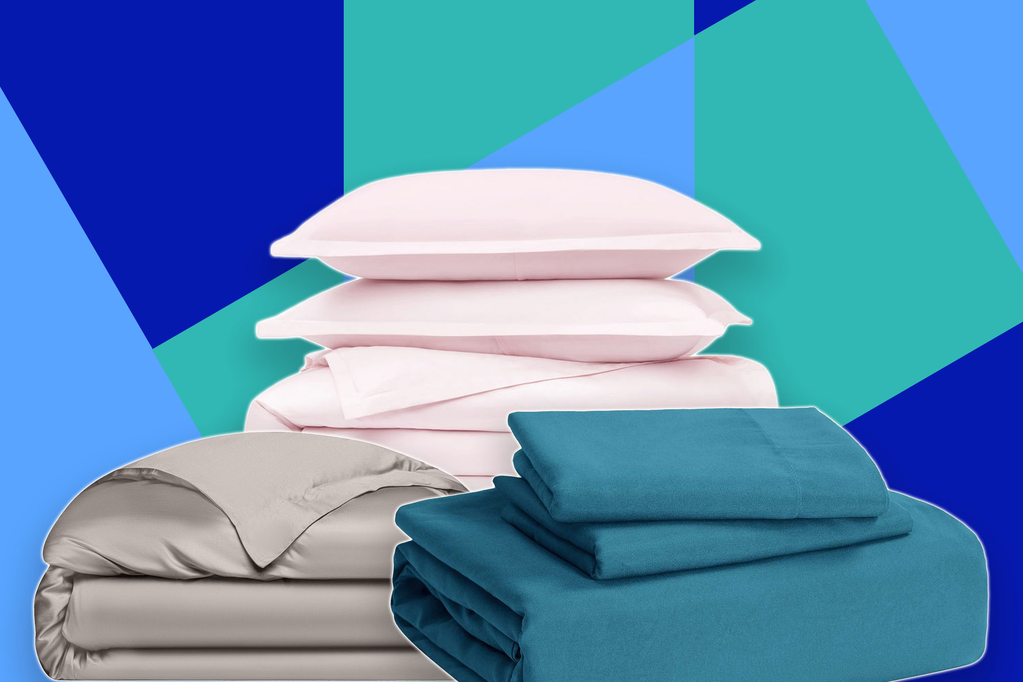 Stack of bedding and pillows
