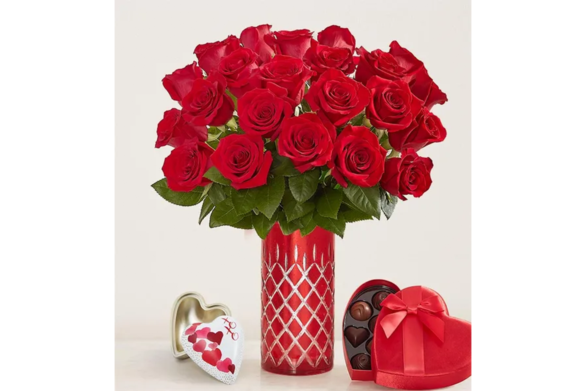 Dazzle Her Day Two Dozen Red Roses