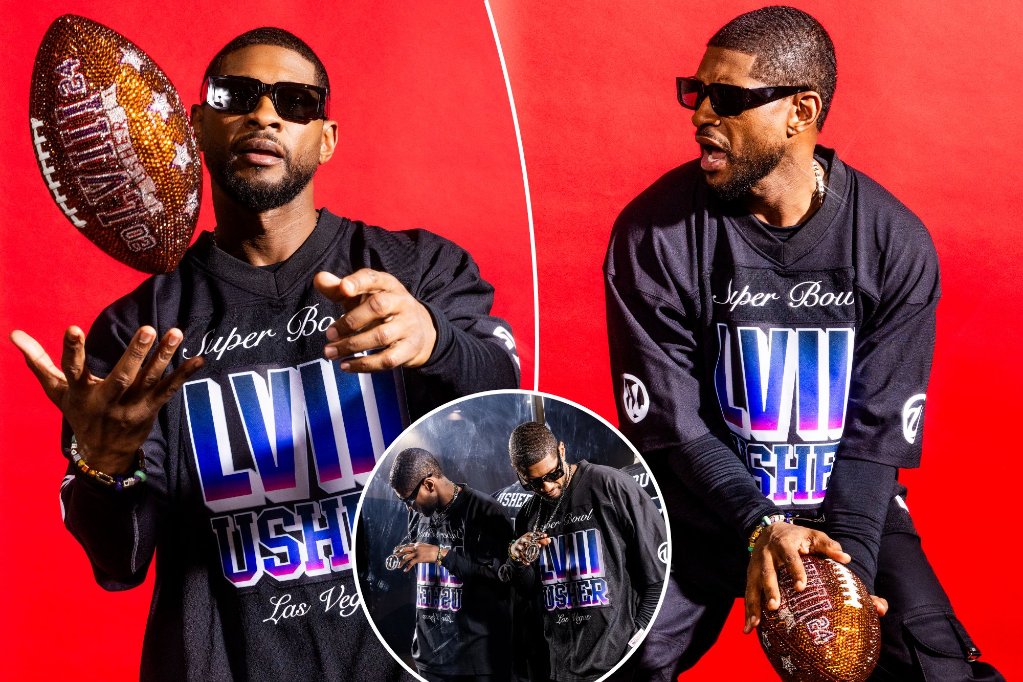 Inside Usher's blinged-out New York Post photo shoot ahead of Super Bowl LVIII halftime show