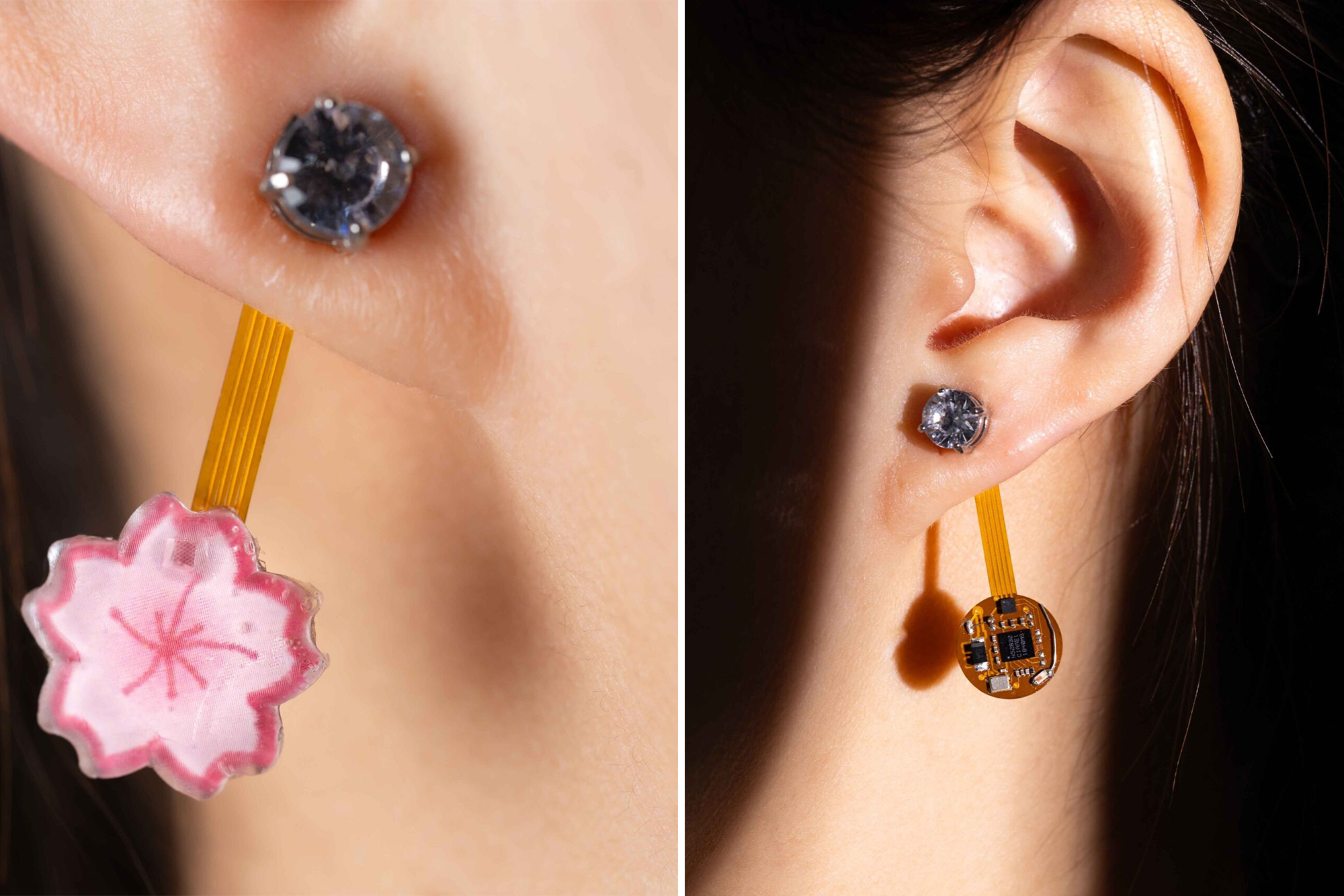 Researchers from the University of Washington created thermal earrings that measure skin temperature.