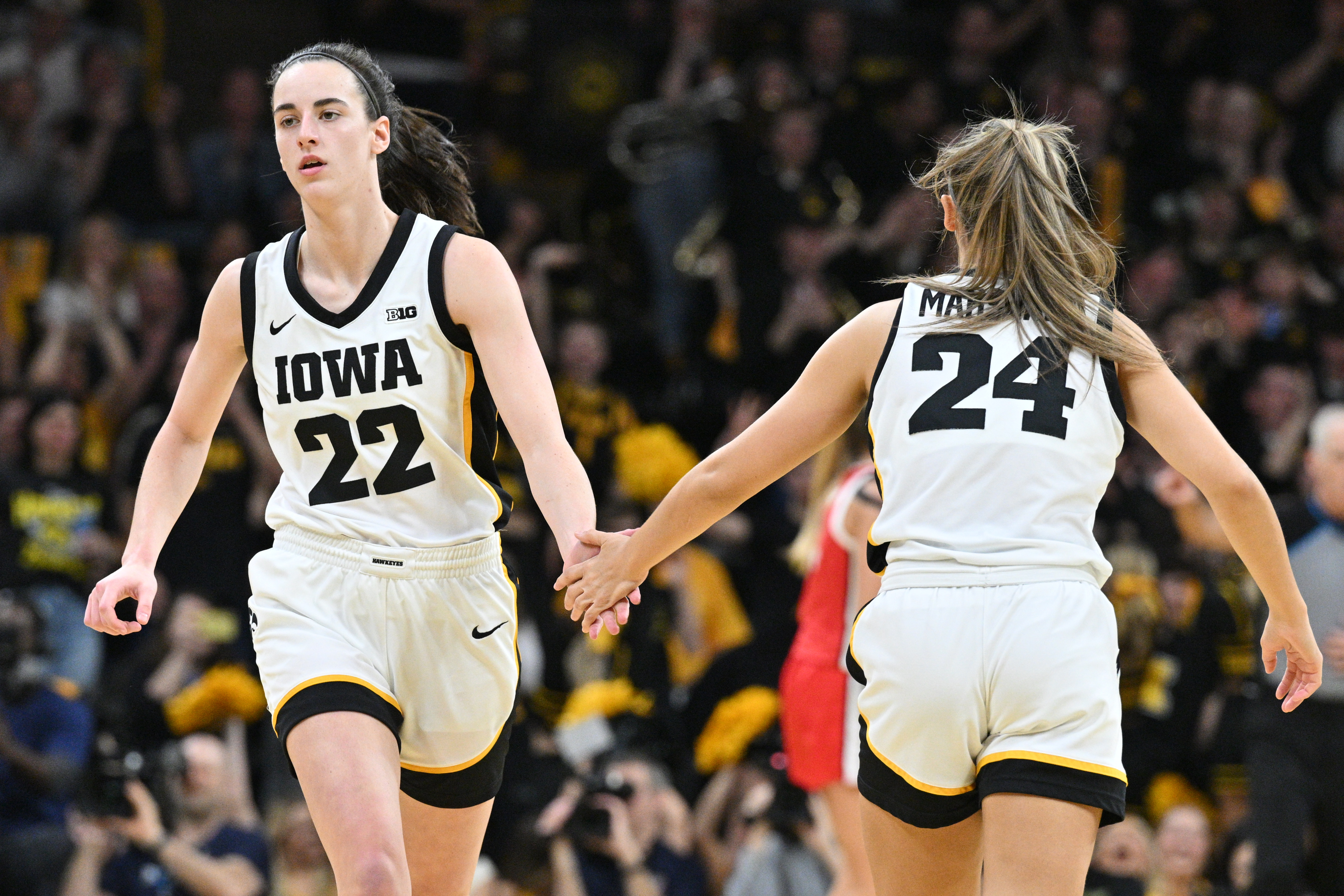 Caitlin Clark (22) during the first quarter of Iowa's game against Ohio State on March 3, 2024.