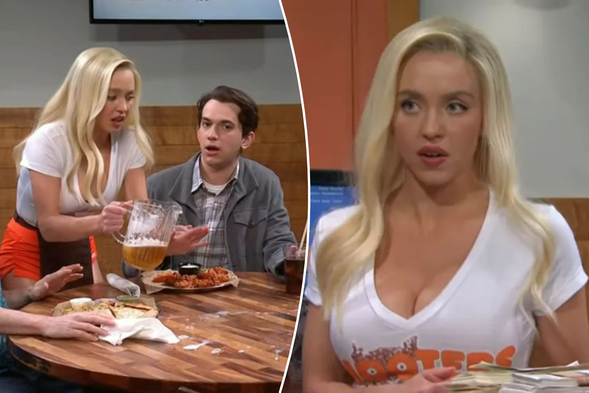 Sydney Sweeney dubbed ‘the Chosen One’ in Hooters-themed ‘SNL’ sketch