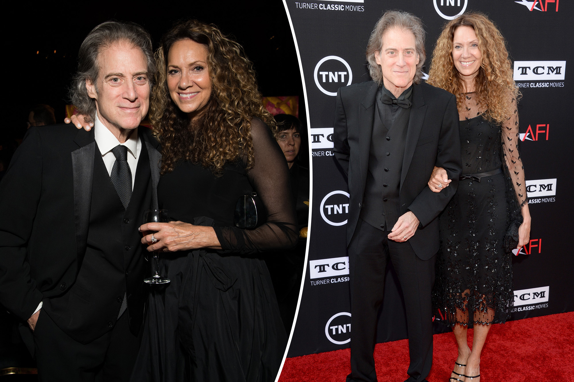 Richard Lewis (L) and Joyce Lapinsky attend HBO's Post Emmy Awards Reception at the Plaza at the Pacific Design Center on September 17, 2018